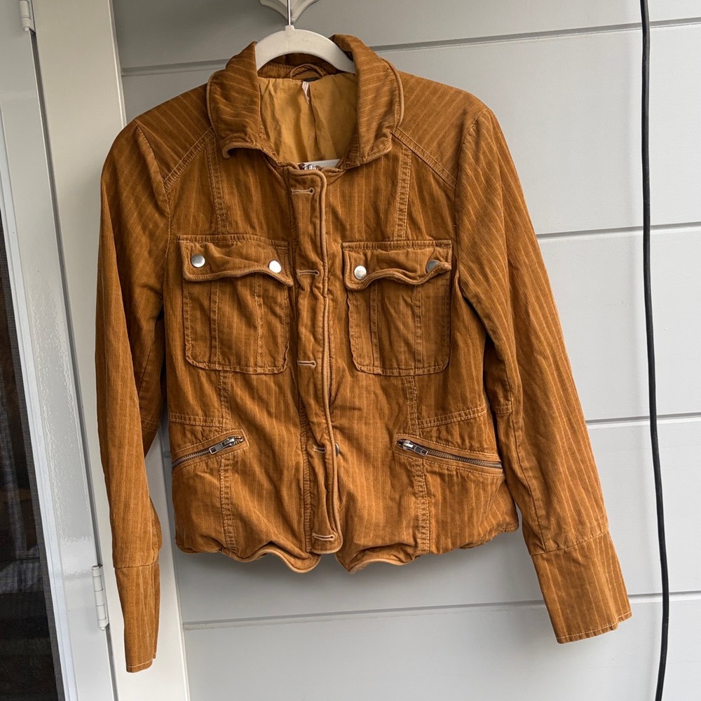 Free people Brown Corduroy Jacket S - Picture 2 of 9